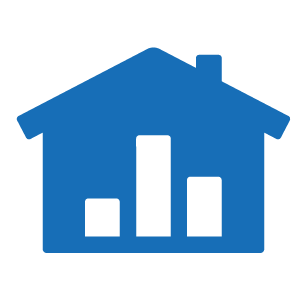 house icon blue transparent